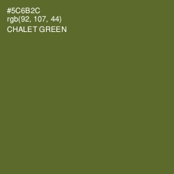 #5C6B2C - Chalet Green Color Image